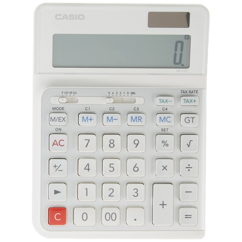 Casio DE-12E 12-Digit Ergonomic Business Desktop Calculator