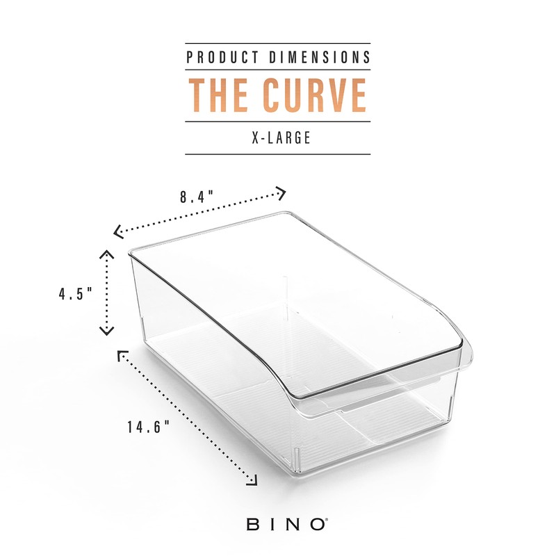 BINO | Plastic Storage Bins, X-Large | THE CURVE COLLECTION