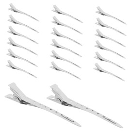 Ipetboom 20Pcs Professional Hairdressing Duckbill Clips Hair Dividing Clamps Non Slip Hair Styling Hairpins for Salon and Home Use Smooth Surface Damage