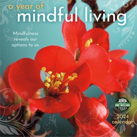 A Year of Mindful Living 2024 Wall Calendar | 12" x 24" Open | Amber Lotus Publishing