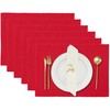 Chinese Red Placemats, Set of 6, Kitchen Dining Table Cloth,