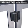 D&D Technologies TCA1S3BTS TruClose Regular Duty Self Closing Gate Hinge,