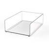 Maul Index Card Box A6 Acrylic Drawer Organizer, Clear, Stackable,