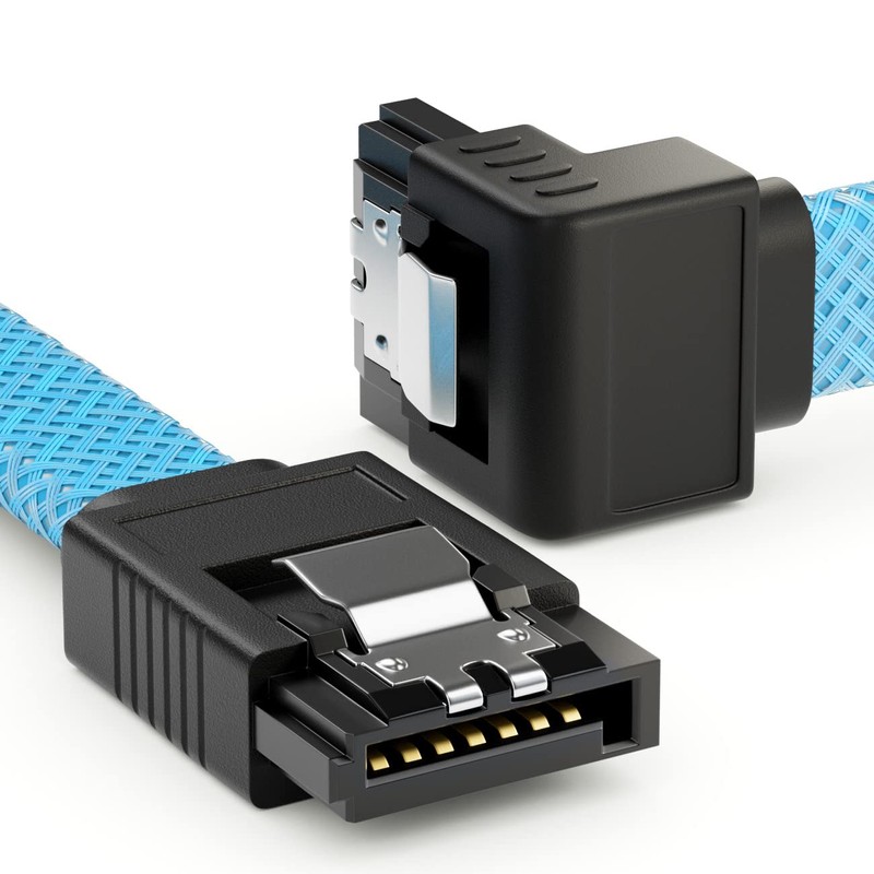deleyCON 30 cm SATA 3 Cable Nylon 6 Gbit/s Data