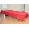 Solid Red Printed Christmas Tablecloth Party Roll 100-Ft x 40"
