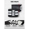 Gorilla Wear Knee Wraps Knee Brace, 1 Pair - Black