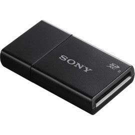 Sony MRW-S1 - Lector de Tarjetas de Memoria Uhs-II USB 3.0 de Alta Velocidad para Tarjetas SD, Color Negro, 2.25 x 1.25 x 0.4 Pulgadas