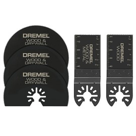 Dremel MM389 5-Piece Oscillating Tool Cutting Blade Assortment Kit- Perfect Cutter for Wood, Metal, Plastics, Drywall, and More