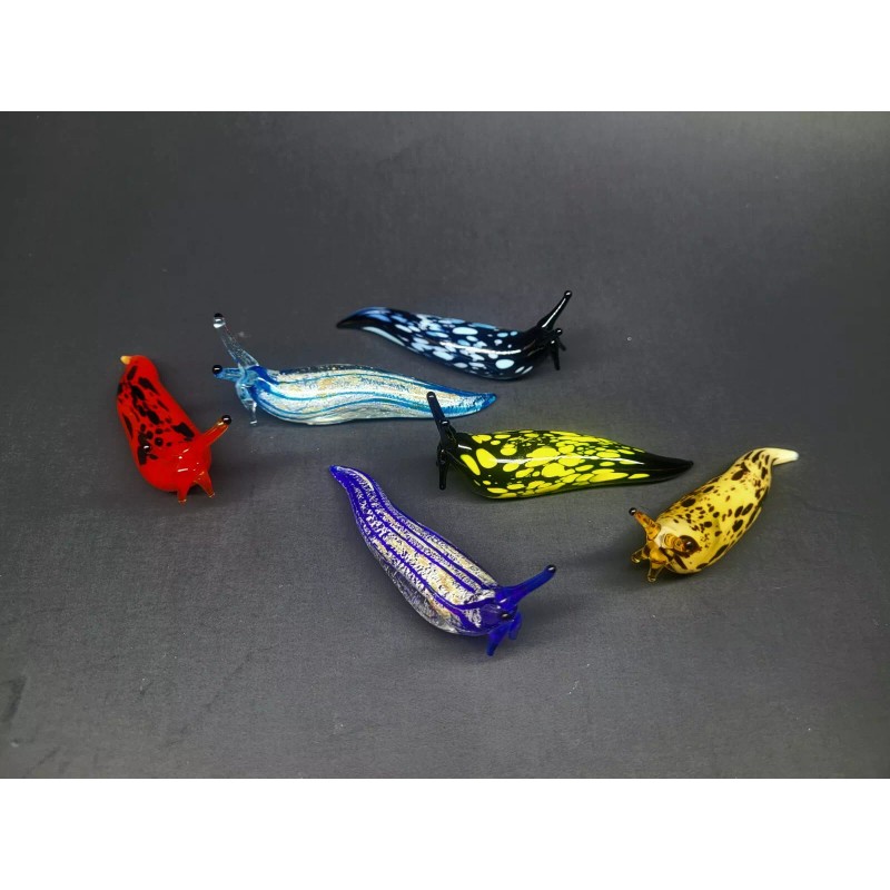 Unmarked Glass Slug, Black and Blue