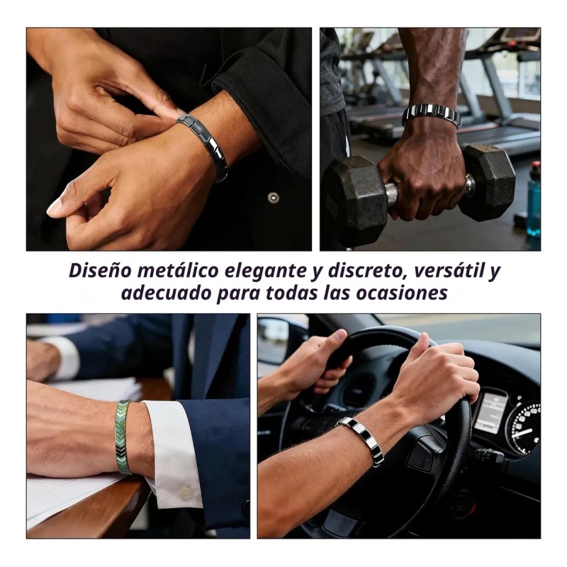 Pulsera De Hematita Para Hombre Renueva Tu Energía Y Confian