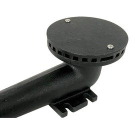RCK Sales Holland Smoker Gas Grill Cast Iron Replacement Round Burner 9 18 inches, Black