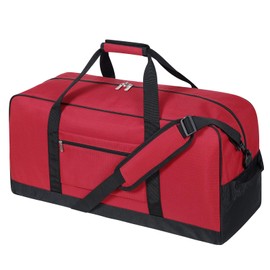 iFARADAY 25 inch Travel Duffle Bag for Men - 40L Weekender Overnight Bag for Gym Sport - Red
