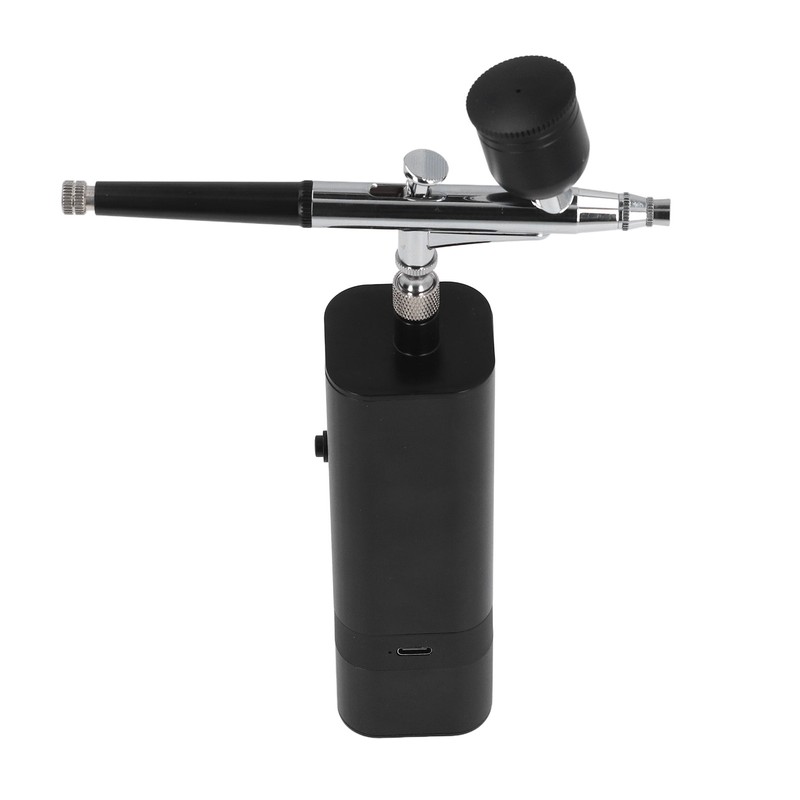 Airbrush Kit 32PSI High Pressure Adjustable Airflow 0.3mm Nozzle Rechargeable