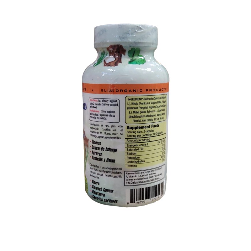 ELIAS PRODUCTS ULCERAS GASTRICAS Y HERIDAS NATURAL 60 CAPSULAS GASTRIC