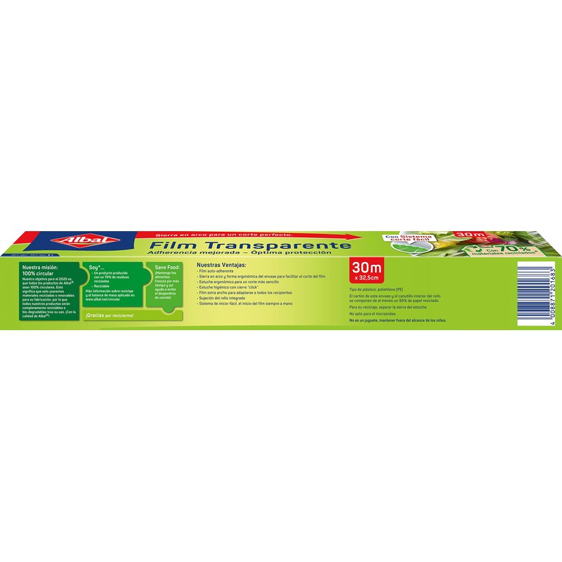 ALBAL Transparent film, pack of 1 (1 x 200 g)