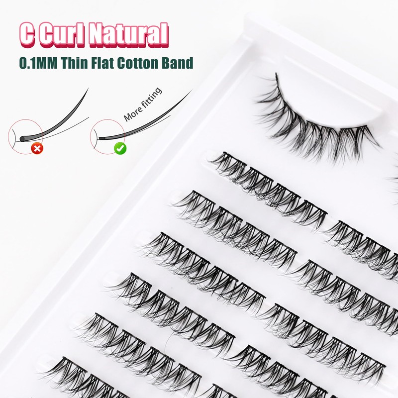 Siligli Lash Clusters CS-2 Individual Eyelashes