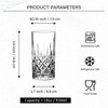 binsakao Highball Glasses Collins Tall Beverage Set of 6, 14