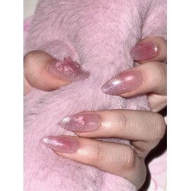[Glass nail emboss ribbon] Lowell  - Short Oval / [유리알네일엠보리본] 로웰  - 숏오발