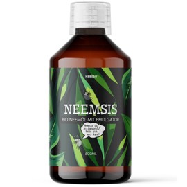 HEBESO® NEEMSIS Organic Neem Oil with Natural Emulsifier, Ready to Use, Cold Pressed, 100% Natural, Safe for the Environment, 500 ml