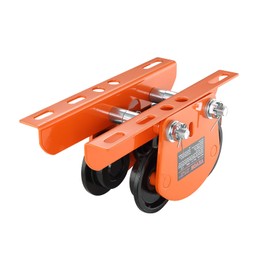 VEVOR Electric Hoist Manual Trolley, 2200 lbs/1 Ton Capacity for PA200 PA250 PA300 PA400 PA500, Push Beam Trolley with Dual Wheels, 2.68"-4.33" Adjustable Beam Flange Width for Straight Curved I Beam