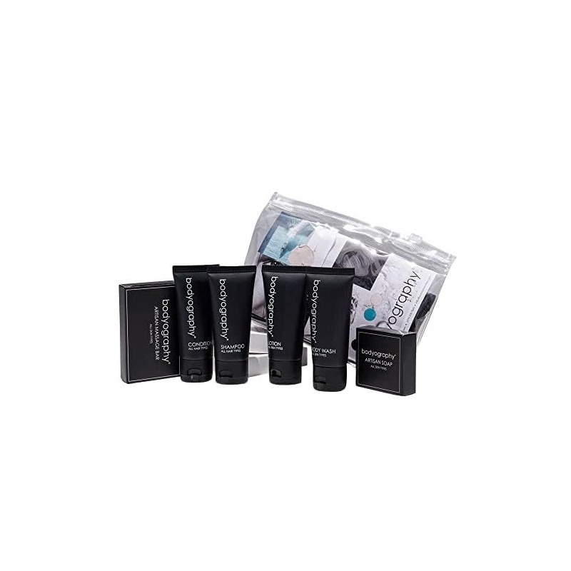 World Amenities - Kit De Aseo Bodyography 6 Piezas Champú,