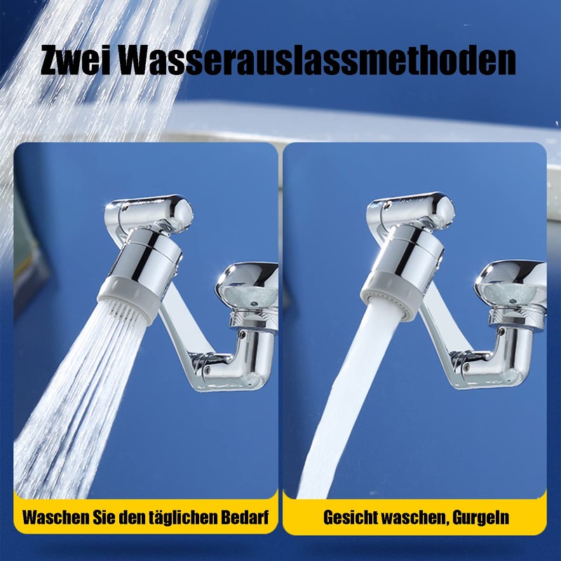 1080 Degree Rotating Multifunctional Extension Tap, Yrakozin Tap Attachment with