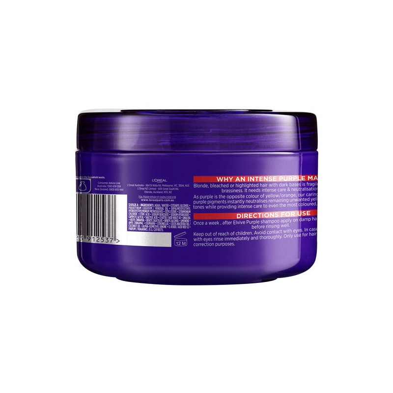 L'Oreal Elvive Colour Protect Purple Mask 250ml