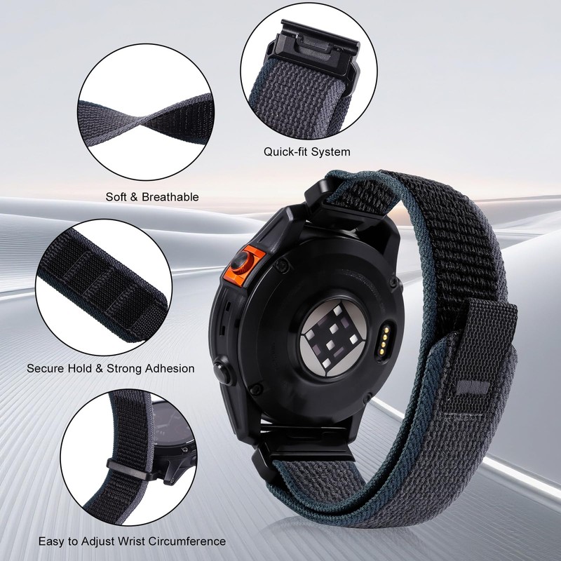 22/26mm quickfit watch band for Garmin fenix forerunner epix 47mm
