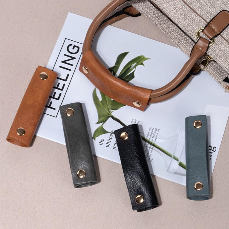 Handbag Handle Covers Sdjdhej 2 Pcs Pu Leather Luggage Handle