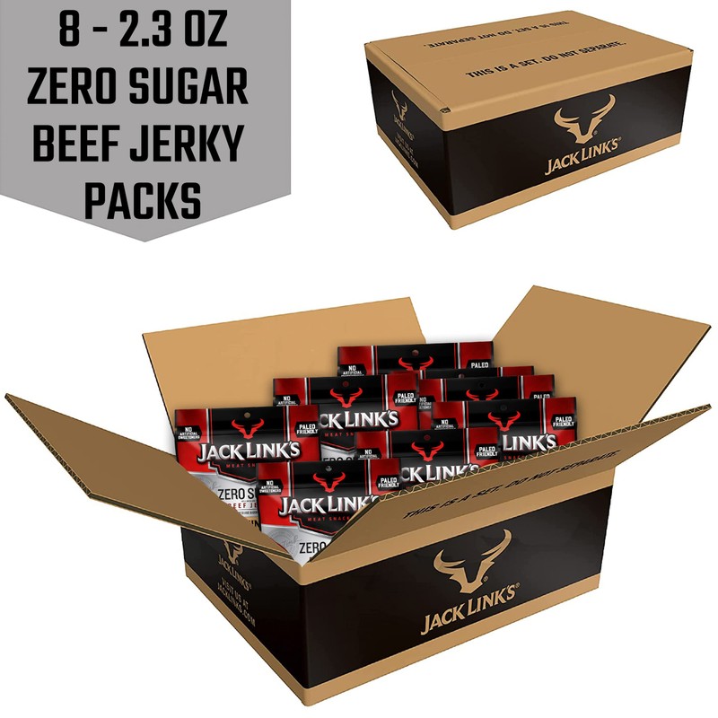 Jack Link's Beef Jerky, Original, Zero Sugar - Flavorful Meat