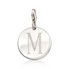 Ross-Simons Monogram Disc Charm - Italian 6mm Sterling Silver Bead