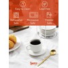 Sweese Porcelain Espresso Cups Set, 4 oz Stackable Cups with