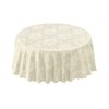 Emma Barclay Damask Rose - Jacquard Table Cloth in Cream