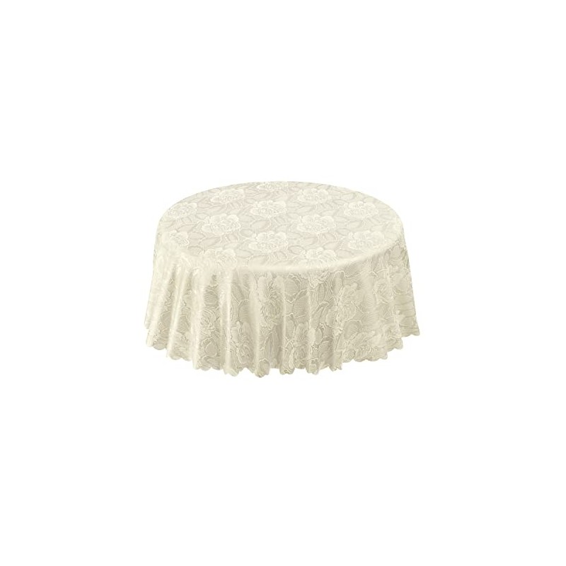 Emma Barclay Damask Rose - Jacquard Table Cloth in Cream