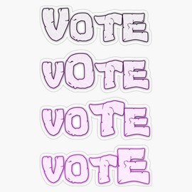 Vote Elections Sticker Bumper Sticker Vinyl Decal 5"