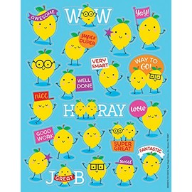 Eureka Lemon Scented Scratch and Sniff Stickers, 80pc
