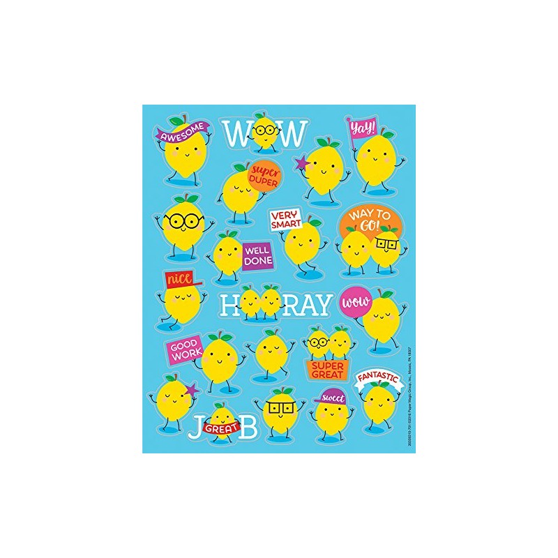 Eureka Lemon Scented Scratch and Sniff Stickers, 80pc