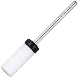 PANA Professional 3/32" Shank Size - Flat Top Small Barrel White Ceramic Bit - Extra Coarse Grit - Nail Drill Bit for Dremel Machine