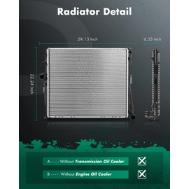 SCITOO 13277 Radiator Fit 2007-2010 for X3 2.5L 2007-2010 for X3 3.0L