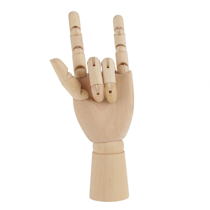 Women Hand Body Artist Model Jointed Articulated Wood Sculpture Mannequin
