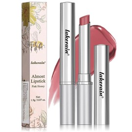 Honey Lipstick Tinted Lip Balm - Hydrating Lipstick For Dry Lips/Moisturizing Lip Color, Nourishing Lip Balm Natural Black Cherry Tint LipCare Makeup (Pink)