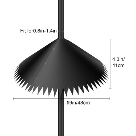 EeeKitOnline 19'' Bird Feeder Squirrel Baffle Garden Supplies Protection Wrap-Around