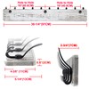 Dseap Wall Mounted Coat Rack with 10 Tri Hooks: Wooden