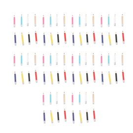 80 Pcs Dollhouse Colored Pencil Set Wooden Colorful Miniature Pencils Dollhouse Decoration Accessories