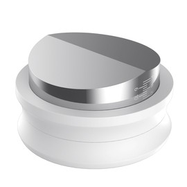 Normcore 53.3mm Coffee Distribution Tool - Espresso Leveler Tool with V Blade Base Fits 54mm Breville Portafilters - Non-stick coating White - Stainless Steel V Blade base with Anodized Aluminum Stand