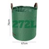 Dihl 272 Litre Heavy Duty Garden Waste Bags, Reusable Rubbish