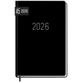 Häfft® Large Print Calendar 2026 with Extra Large Font & Numbers - Hardcover Weekly Planner "Black" - Sustainable & Climate Friendly