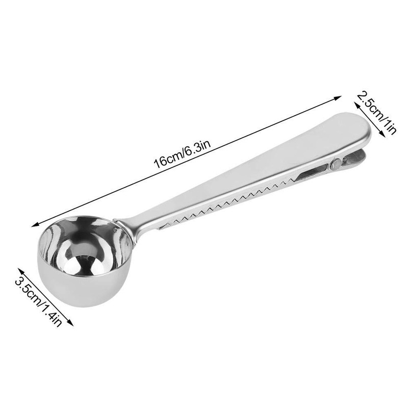 Jeffergarden Measuring Spoon Cuchara 2 en 1 de acero inoxidable