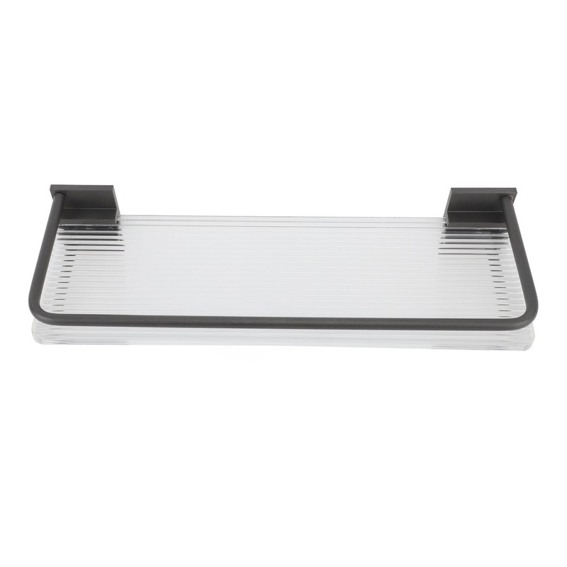 30cm Bathroom Wall Mounted Shelf Space Aluminum Acrylic Towel Rack