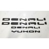4Pc Set Denali Yukon Emblems Fender Door Rear Tailgate Letters